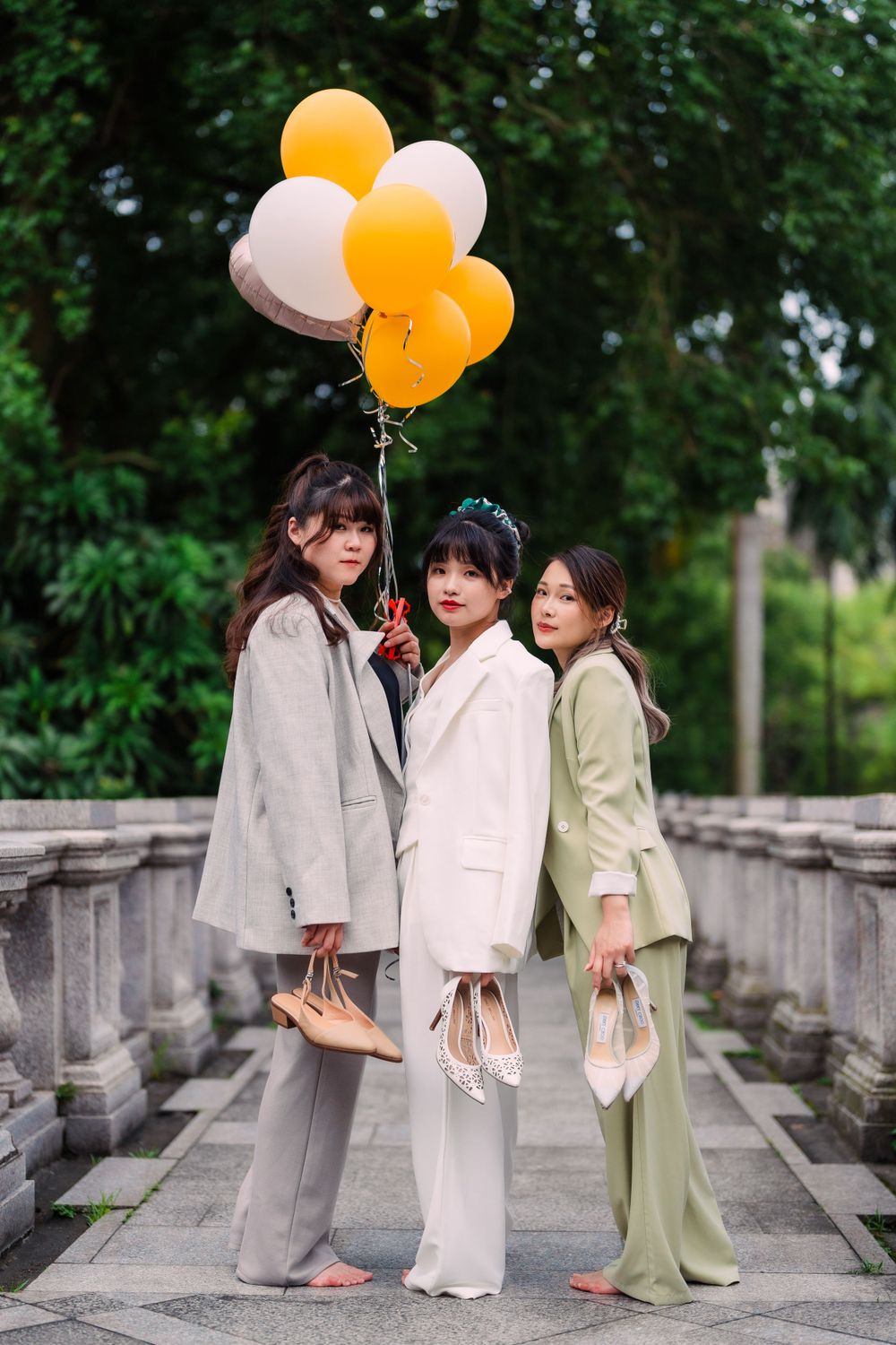 friends celebrating at Tatung University in Taipei City