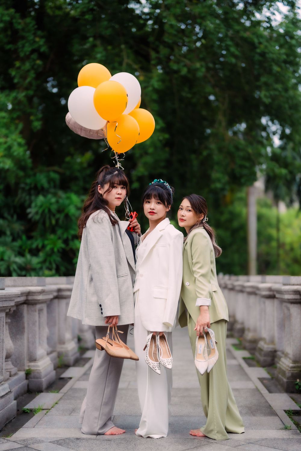 friends celebrating at Tatung University in Taipei City