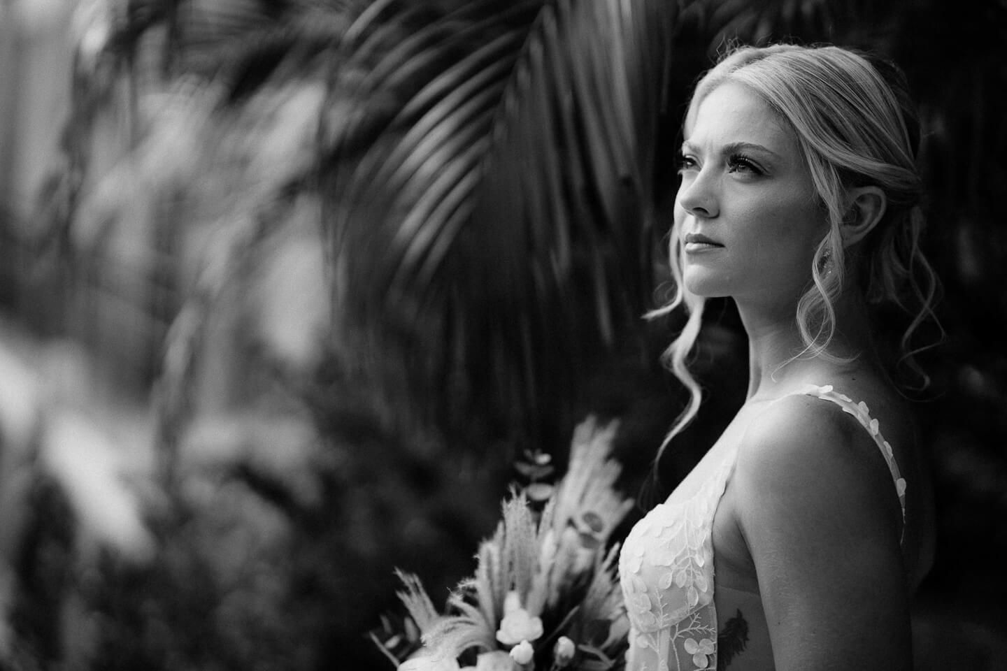 Bridal portrait during an intimate Costa Rica wedding