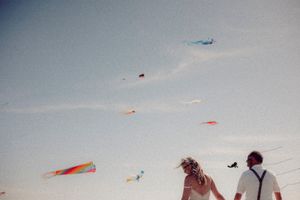 Hochzeitspaar in St.PeterOrding. Drachenfest SPO.