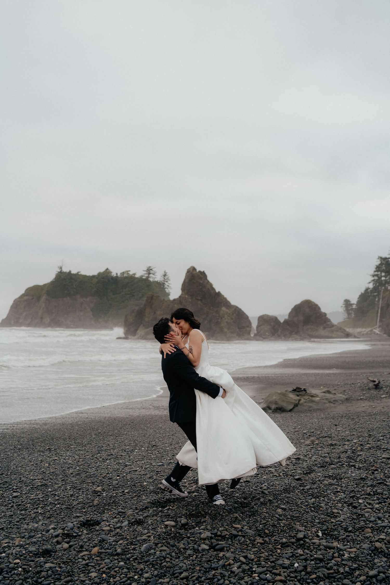 Elopement in Taft Point in Yosemite, California