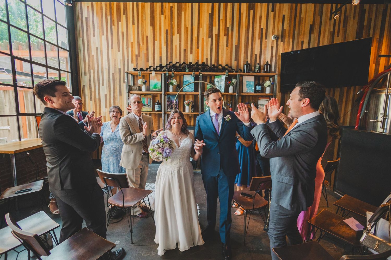 Bluejacket Brewery wedding ceremony