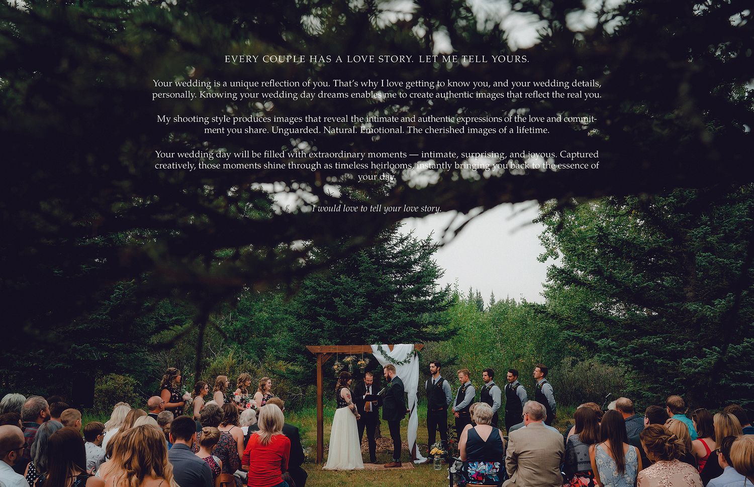 Calgary wedding photographer price list and collections