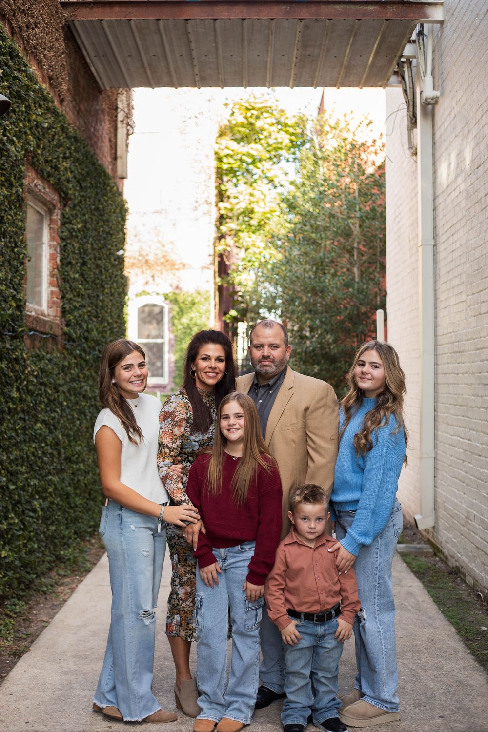 Family portrait photographed in Hammond by Danielle Denise Photography.