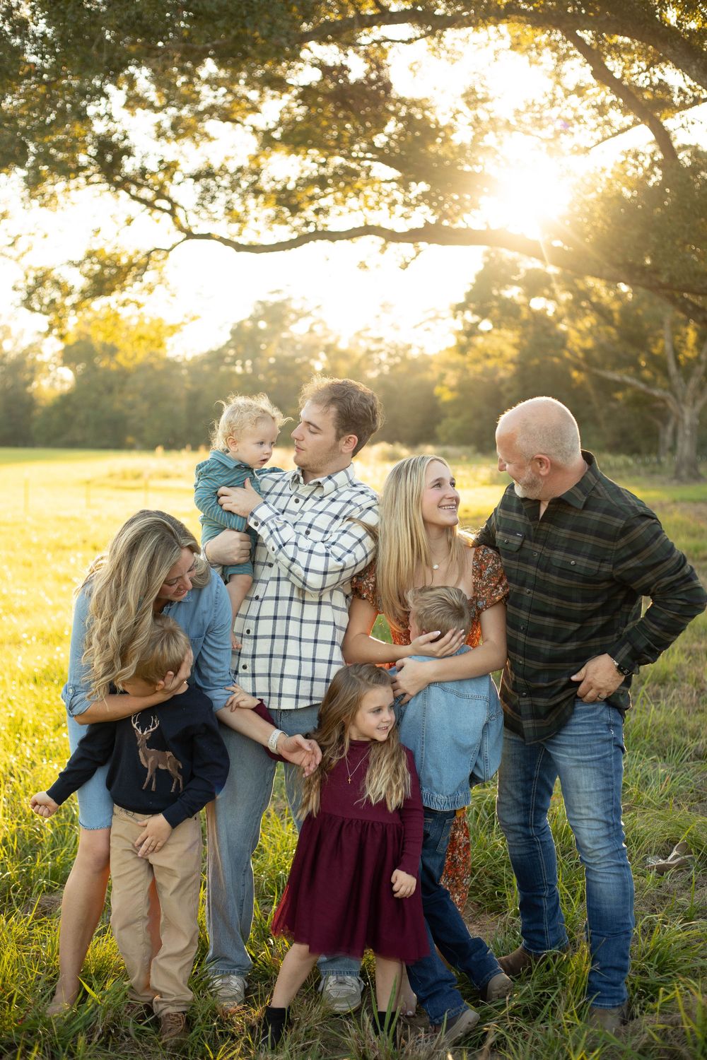 Family portrait photographed in East Baton Rouge Parish by Danielle Denise Photography.