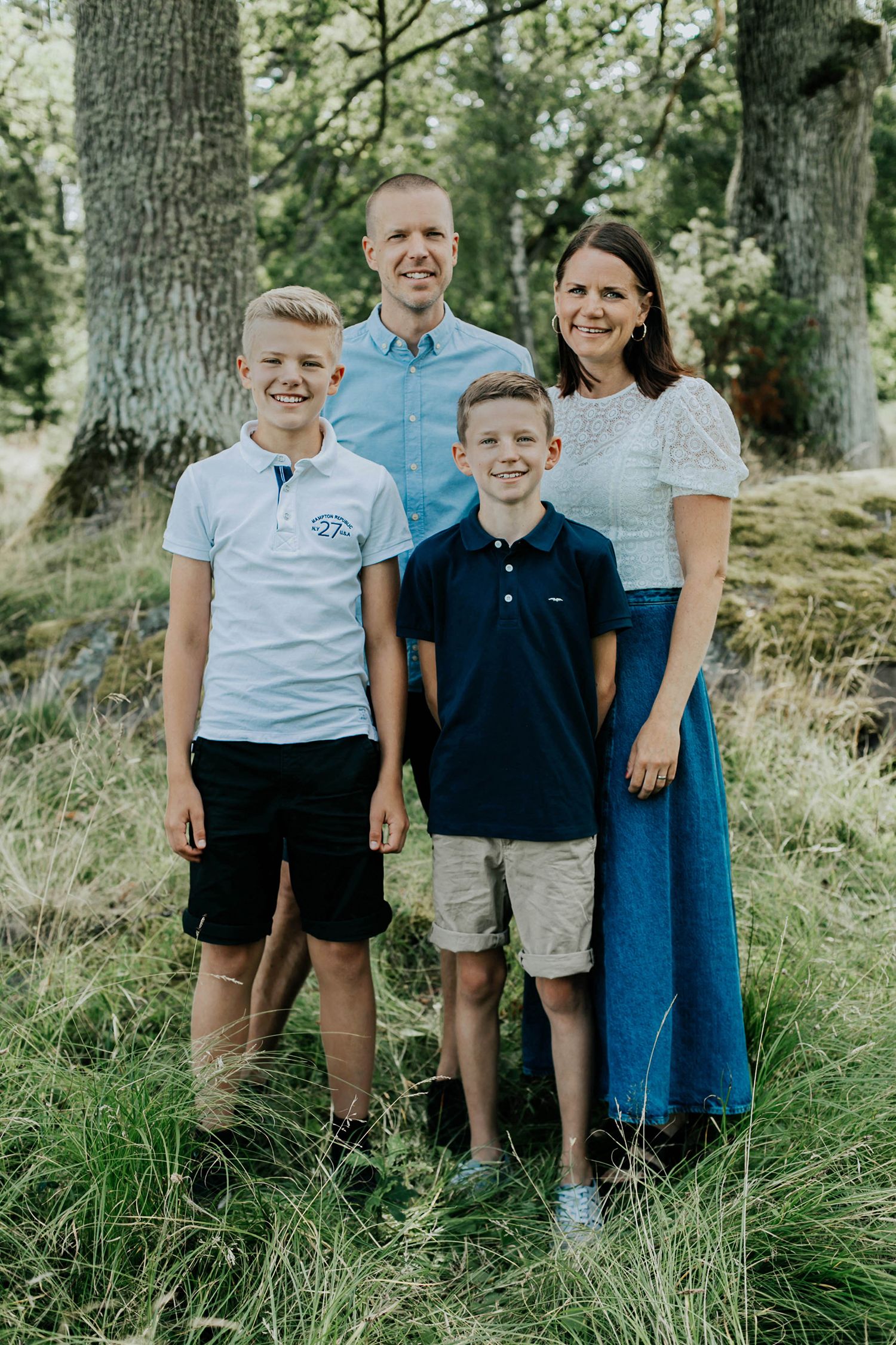 Familjefotografering Norra Finnö Sankt Anna. Fotograf Rebecca Nordin. Familjen Asplund.