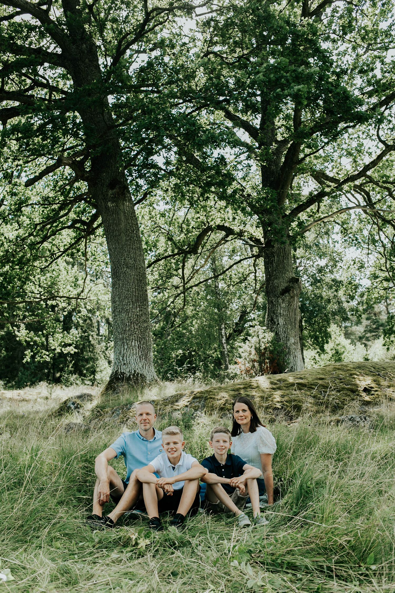 Familjefotografering Norra Finnö Sankt Anna. Fotograf Rebecca Nordin. Familjen Asplund.