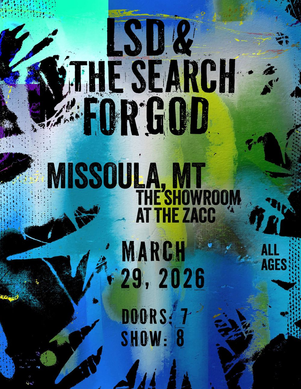 lsd and the search for god tour, concert poster design
