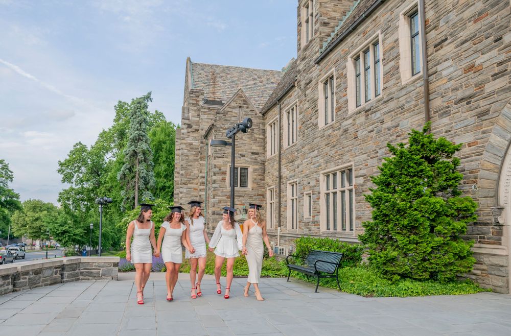girl group graduation at Saint Joes University