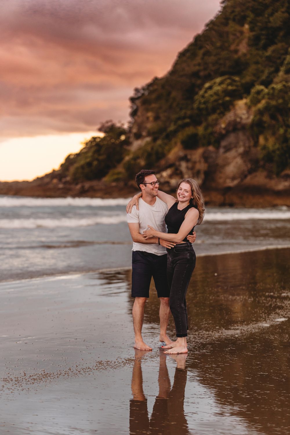 Matarangi engagement session by coromandel photographer jenna james