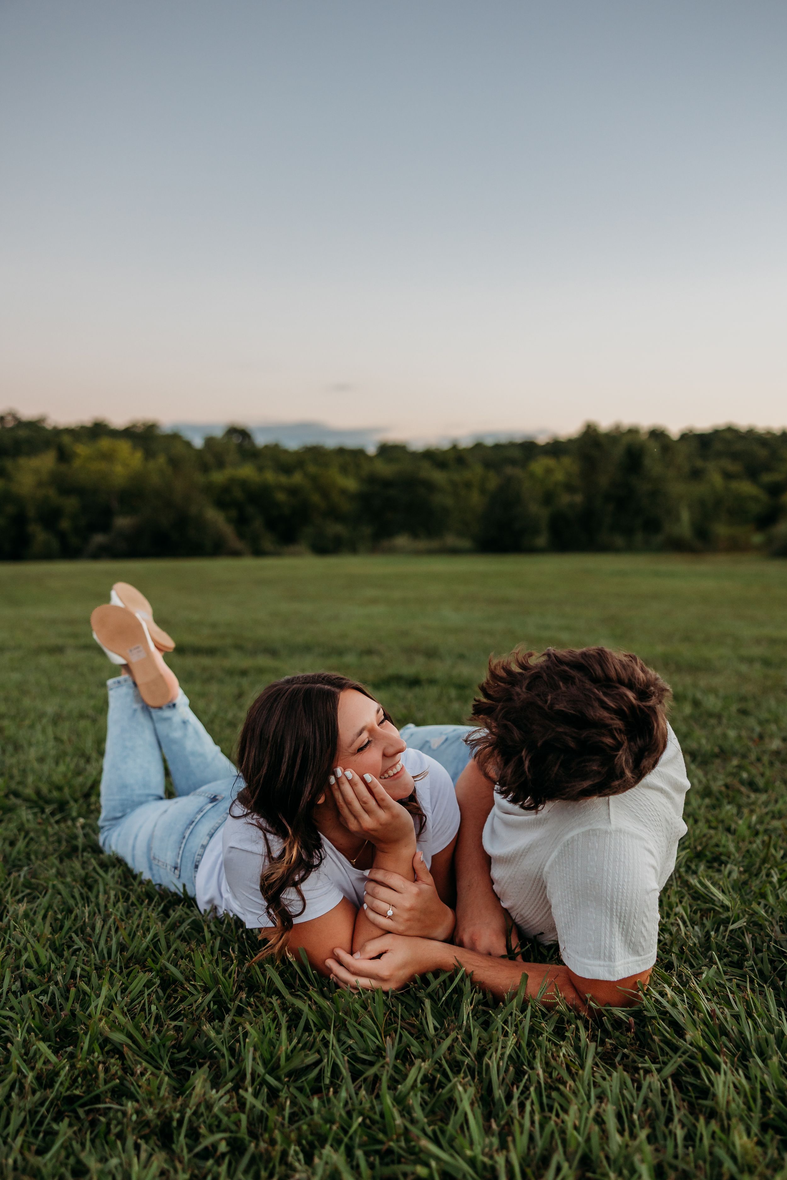 Engagement photos in Idlewild Park in Burlington. Cincinnati Wedding photographer. NKY wedding photographer. Chicago Wedding Photographer.
