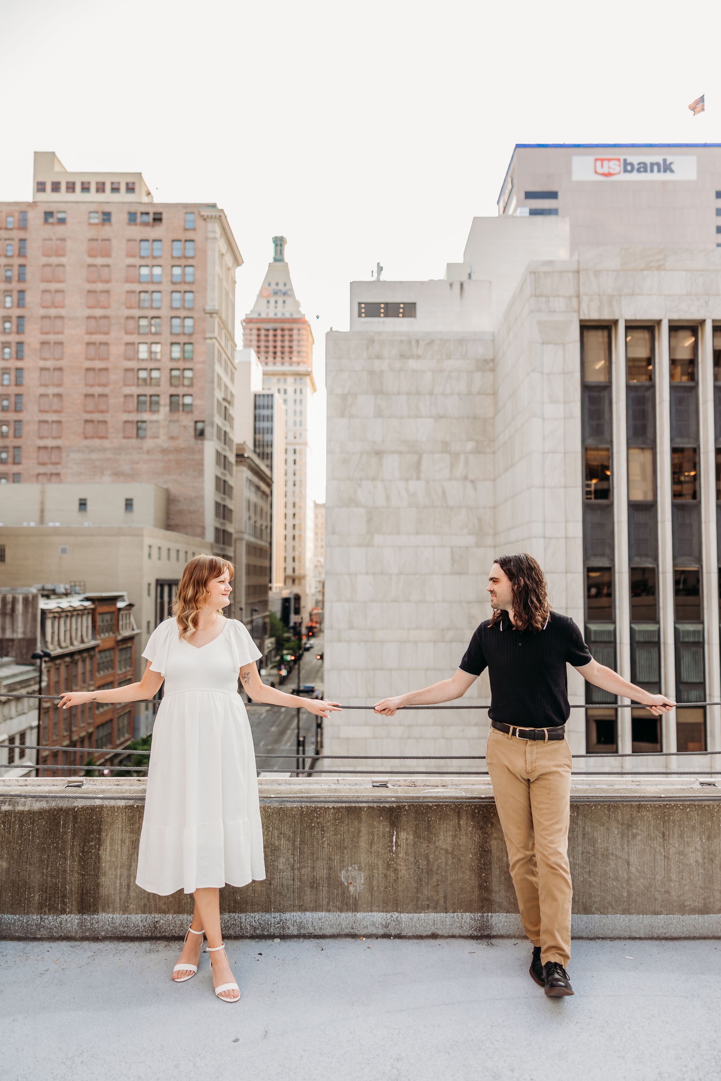 Engaged couple gazing at one another. Cincinnati Wedding photographer. NKY wedding photographer. Chicago Wedding Photographer.