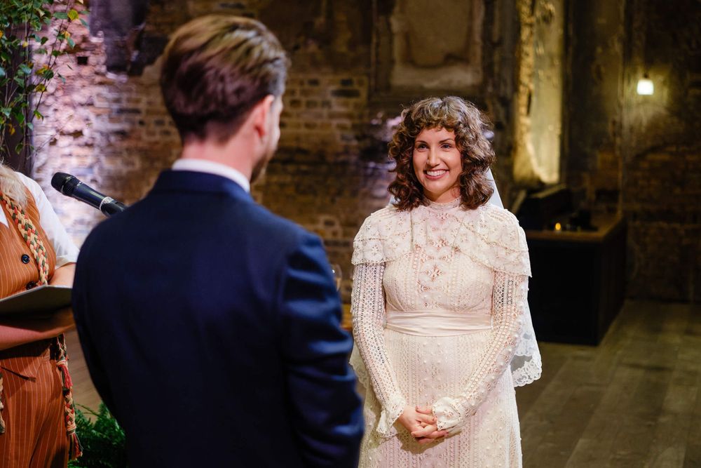 Battersea Arts Centre Wedding bride and groom