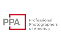 PPA Professional Photographers of America logo with red square graphic and bold typography.