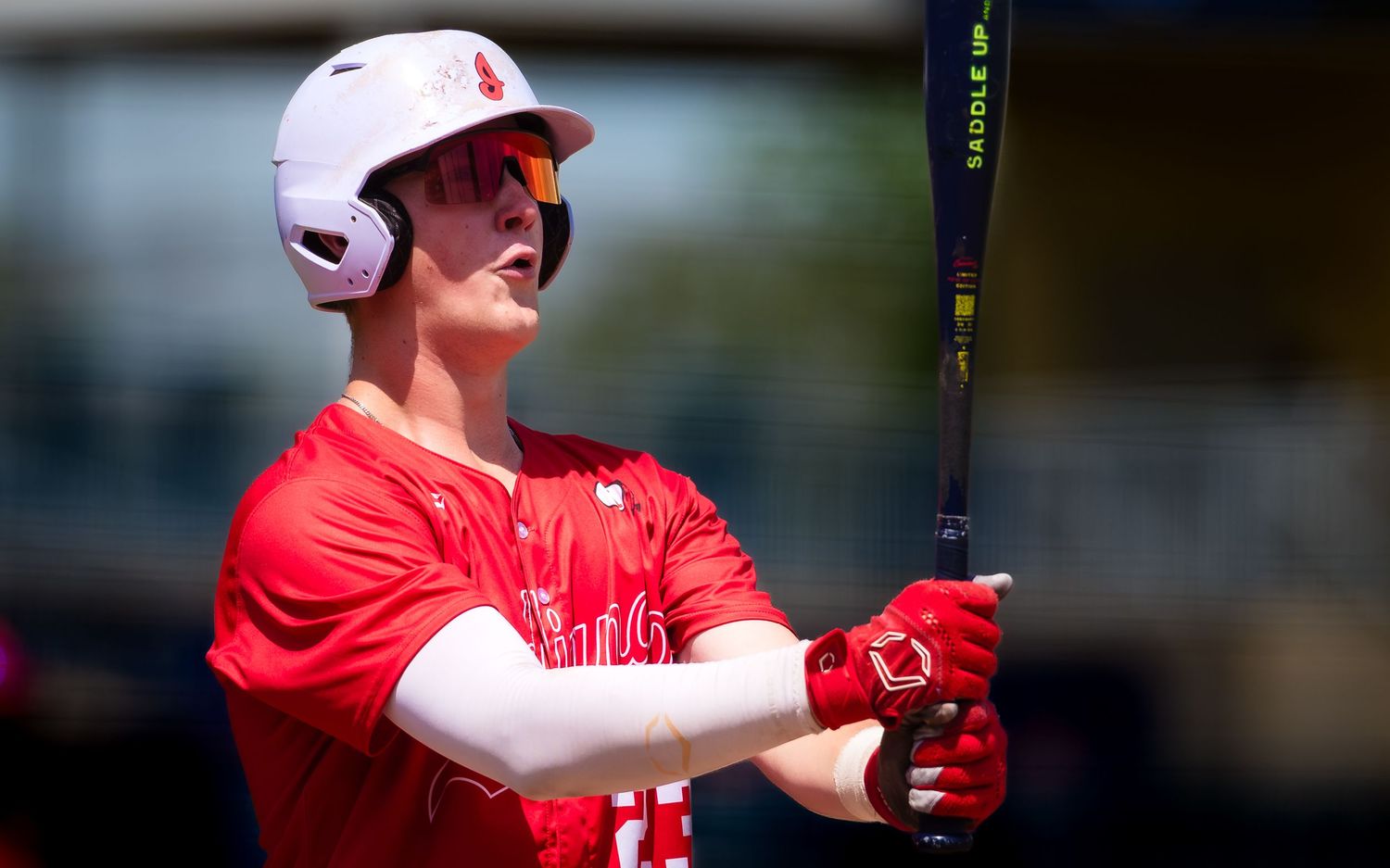 Baseball player batting during PIAA Class 4A State Baseball Championship, by Deanna Fox, SportsFox Photography, Hershey PA