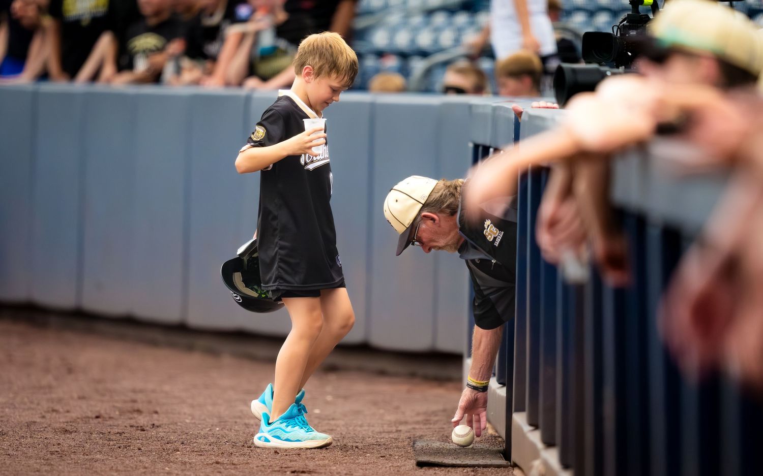 Baseball players at the fence during PIAA Class 1A State Baseball Championship, by Deanna Fox, SportsFox Photography, Hershey PA