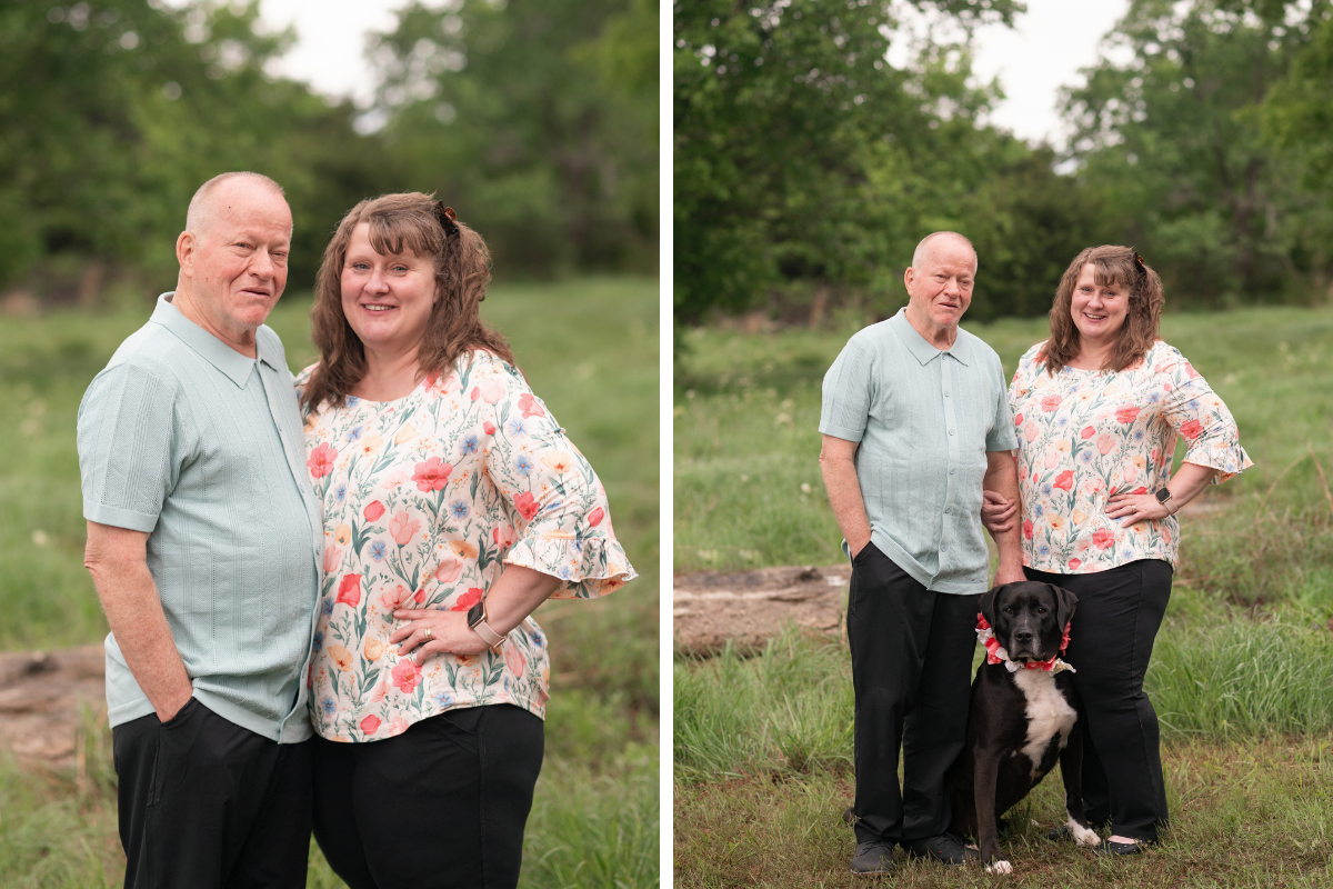 Extended Family Session in spring Field by Bartlesville Family Photographer Kristi Bray