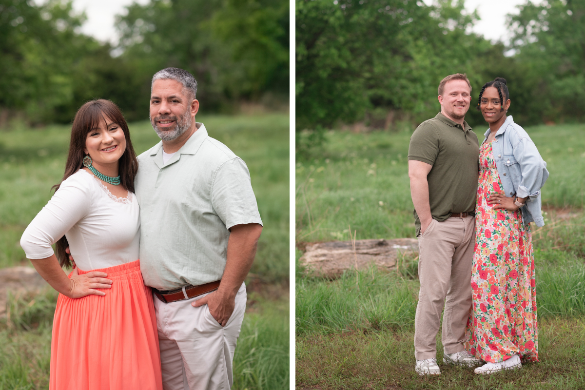 Extended Family Session in spring Field by Bartlesville Family Photographer Kristi Bray