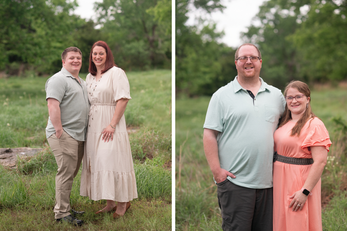Extended Family Session in spring Field by Bartlesville Family Photographer Kristi Bray