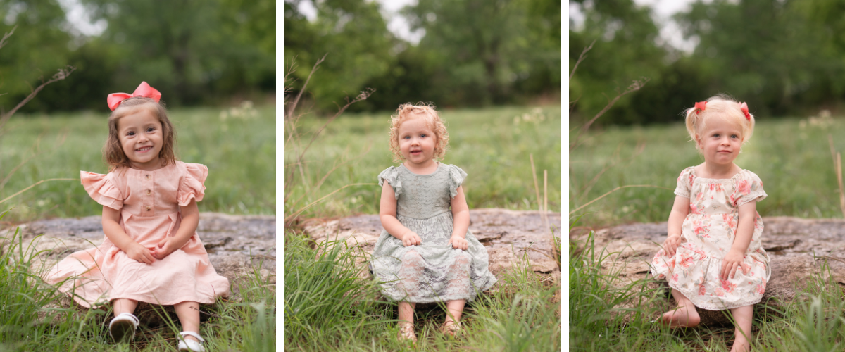 Extended Family Session in spring Field by Bartlesville Family Photographer Kristi Bray