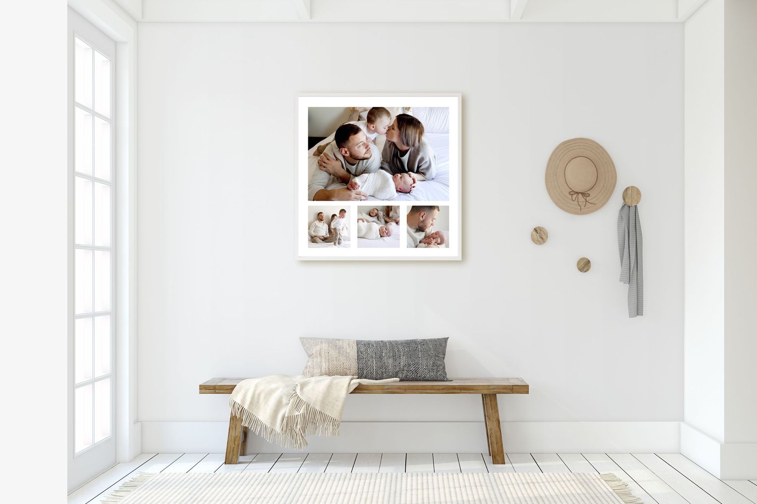 4 up - newborn - family - frame