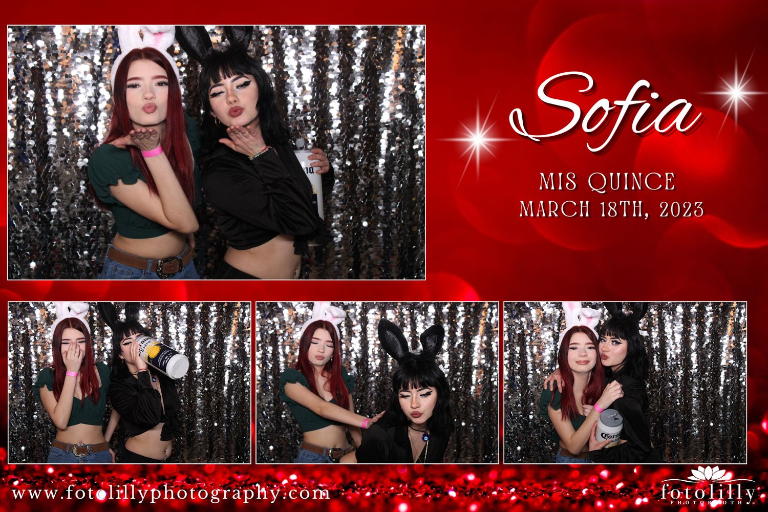Interactive Quinceañera mirror photo booth rental featuring premium touchscreen experience with instant photos across Dallas Fort Worth