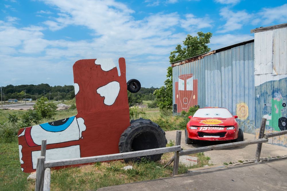Cars On the Route. Route 66. Galena, KS. June 11, 2026. David J. Manning.