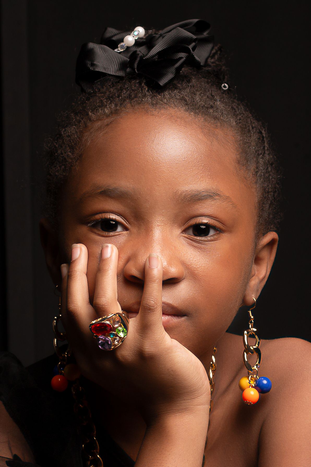 young girl model head shot