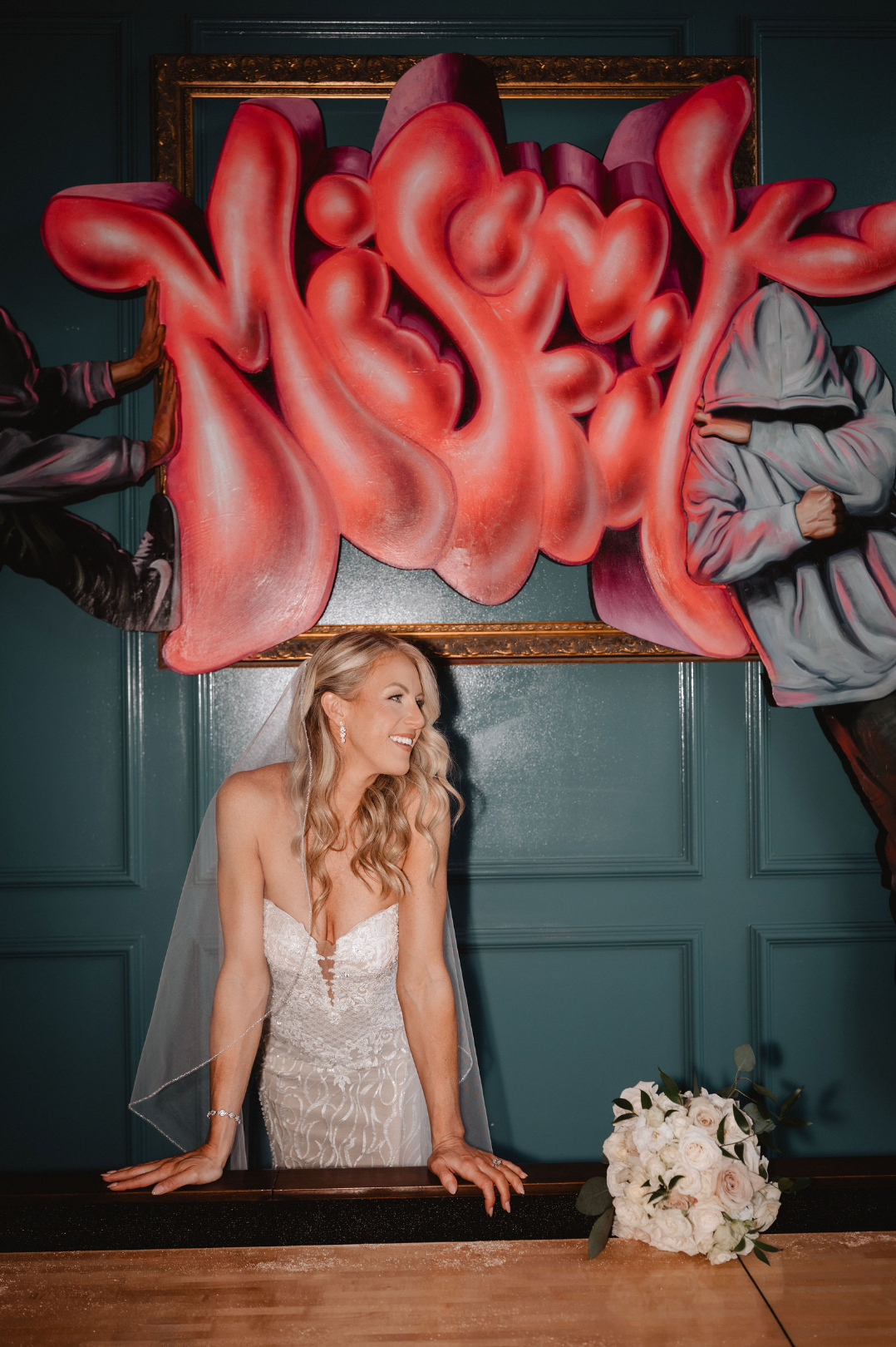 flash bridal portraits