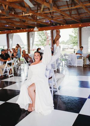 Wedding shoe game of Bride and Groom in Sherwood,MI
