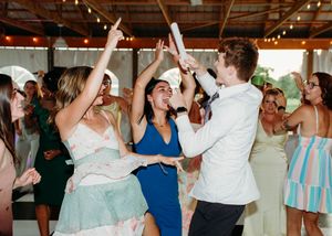 Guest dancing on the dance floor in Sherwood,MI