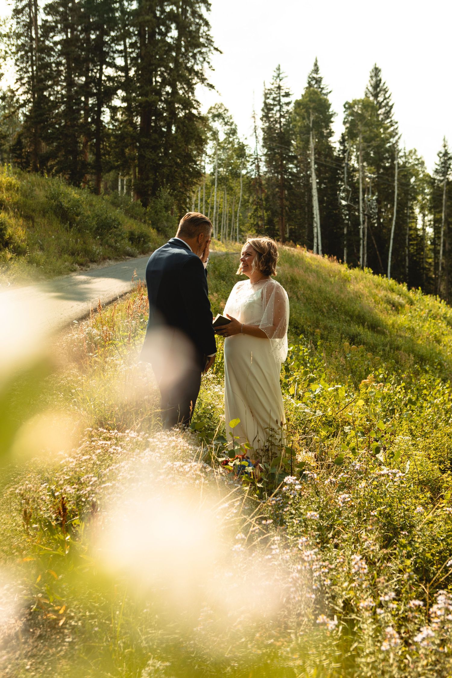 Solitude mountain ski resort summer micro wedding