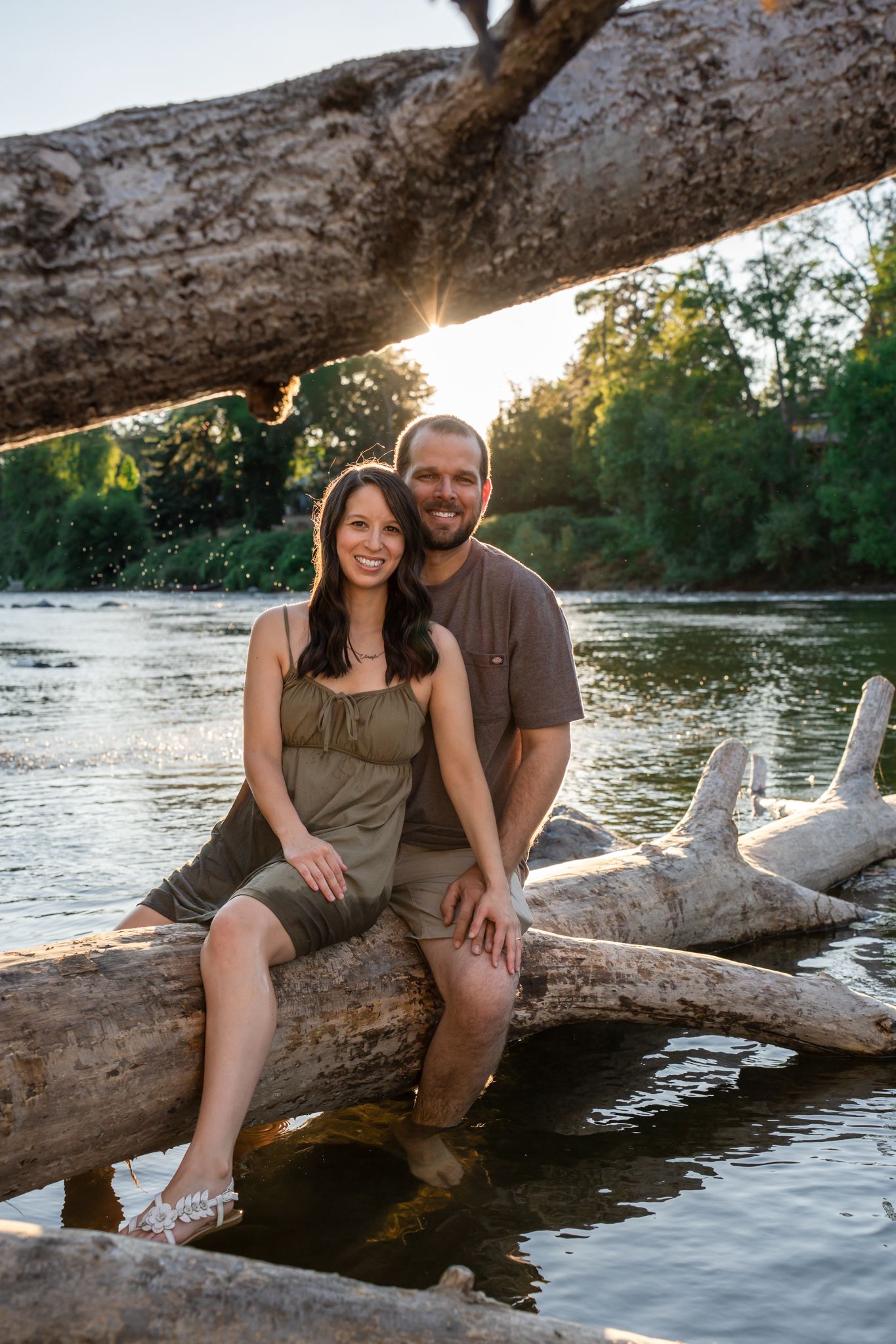 Couple portrait of mom and dad during a Family Session