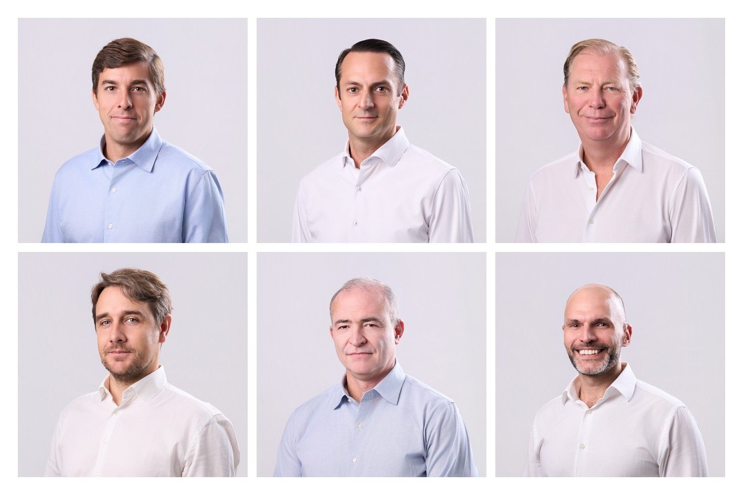 Colección de retratos profesionales para equipo directivo internacional de TP
