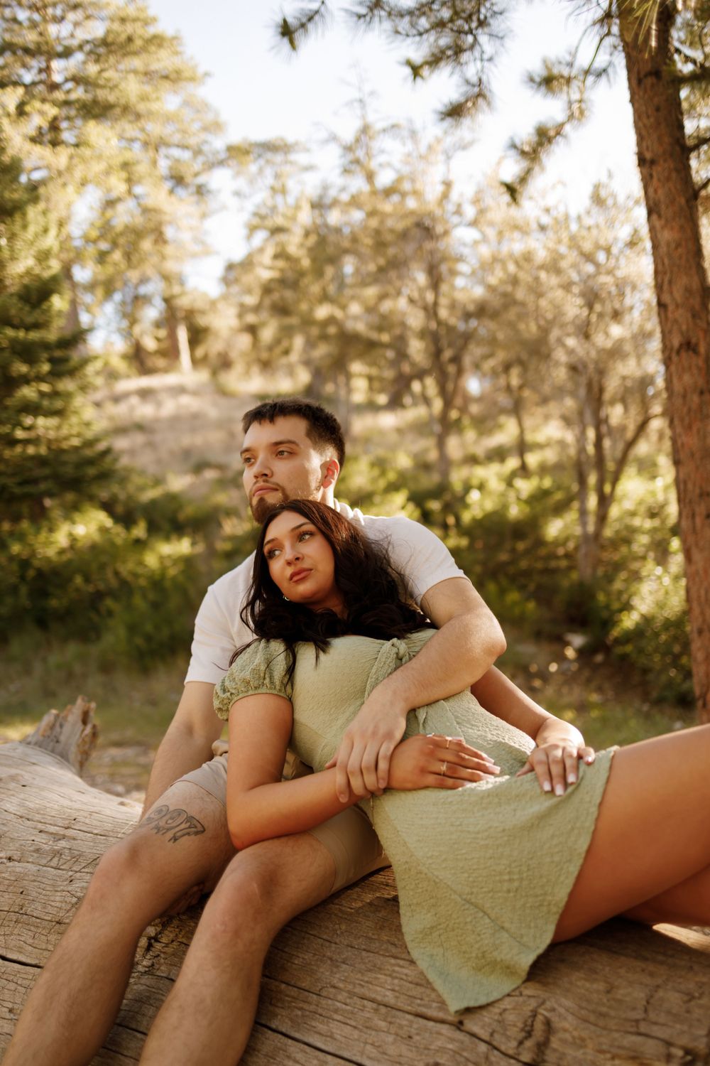 mt charleston, mountain engagement session, mountain couples session