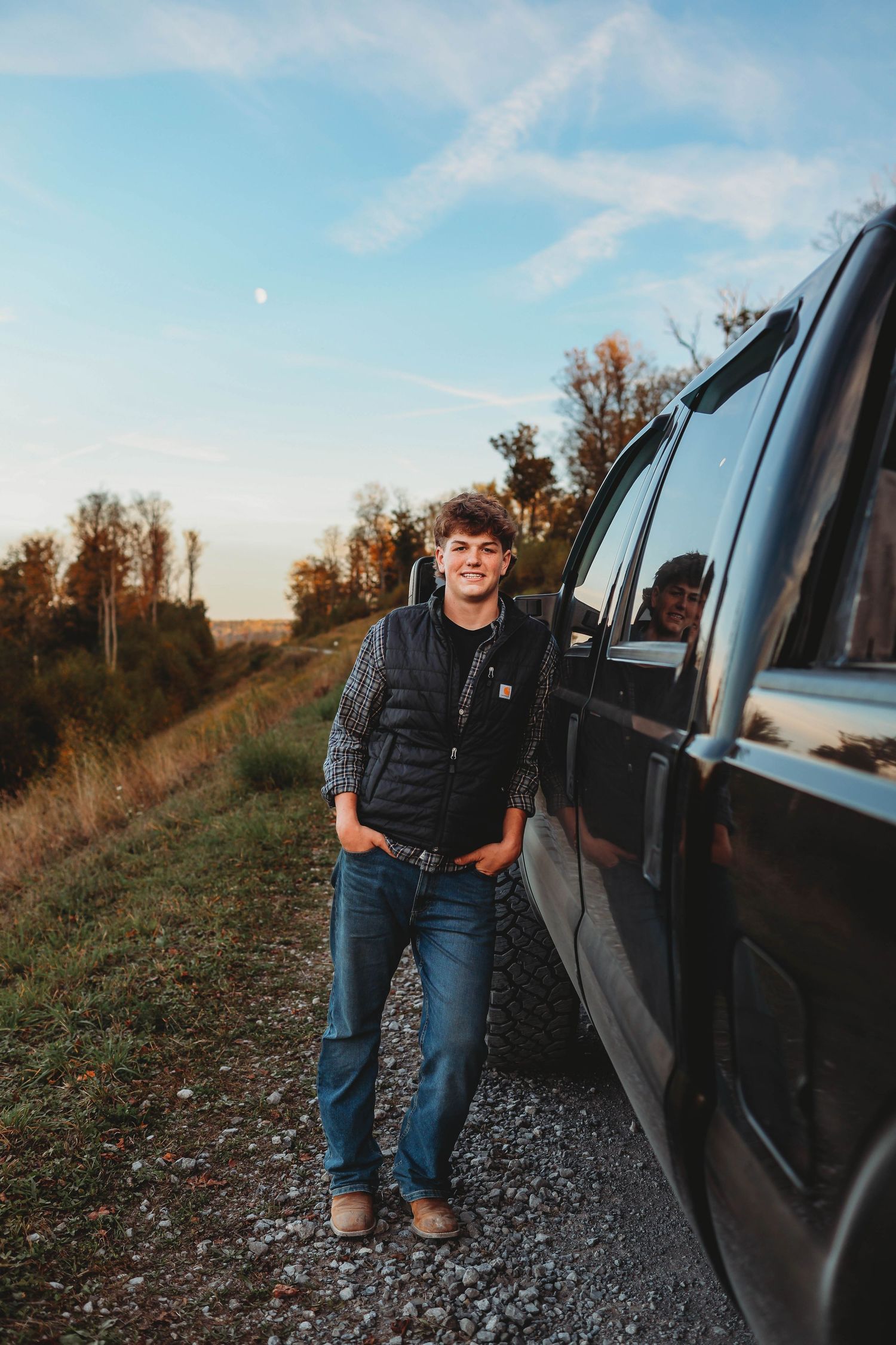 senior boy photography, truck, trail, gilbert resevoir