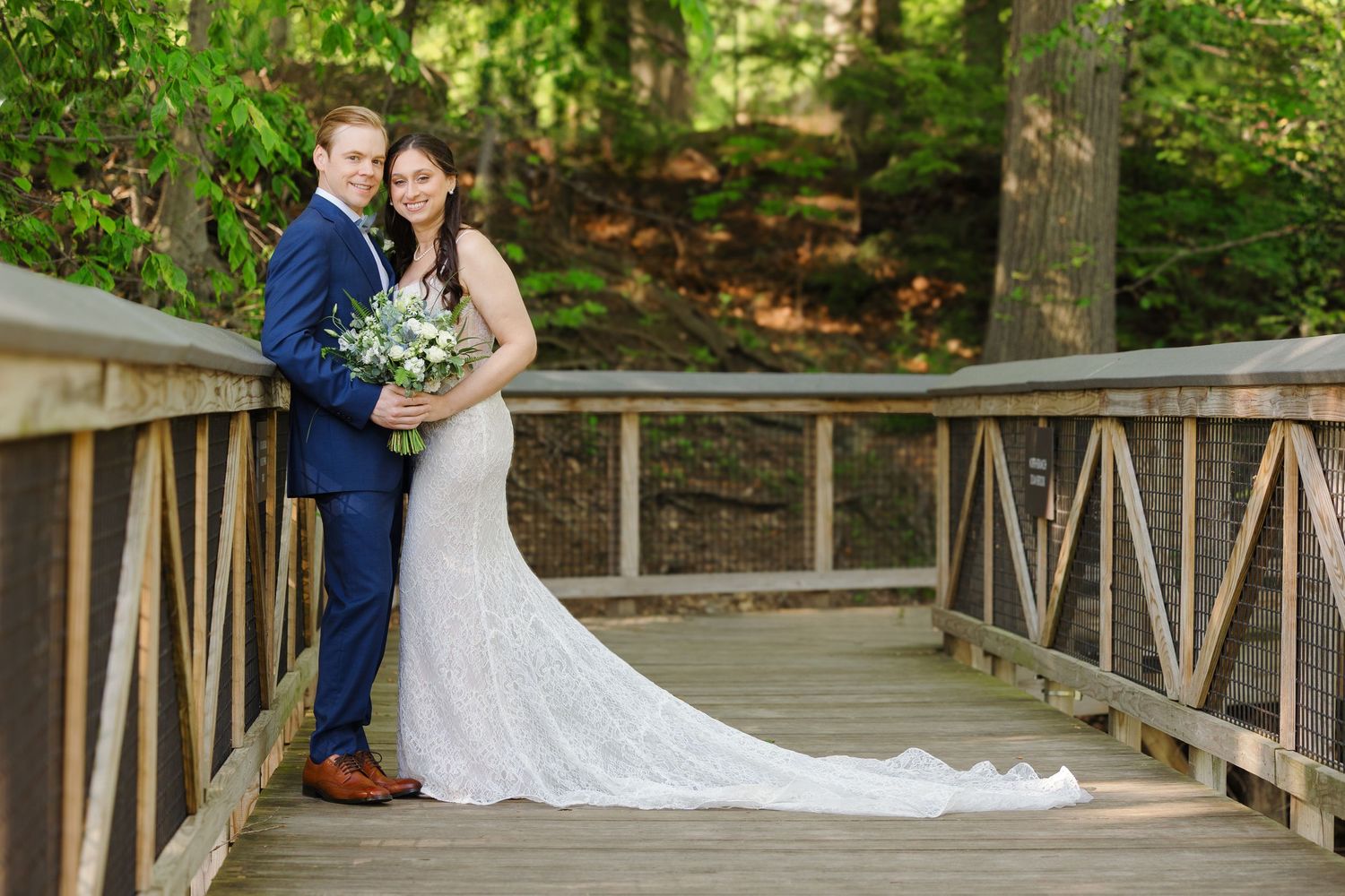 Bride and groom in Cleveland photographed by Tom Forrest Photography of Hudson, Ohio.