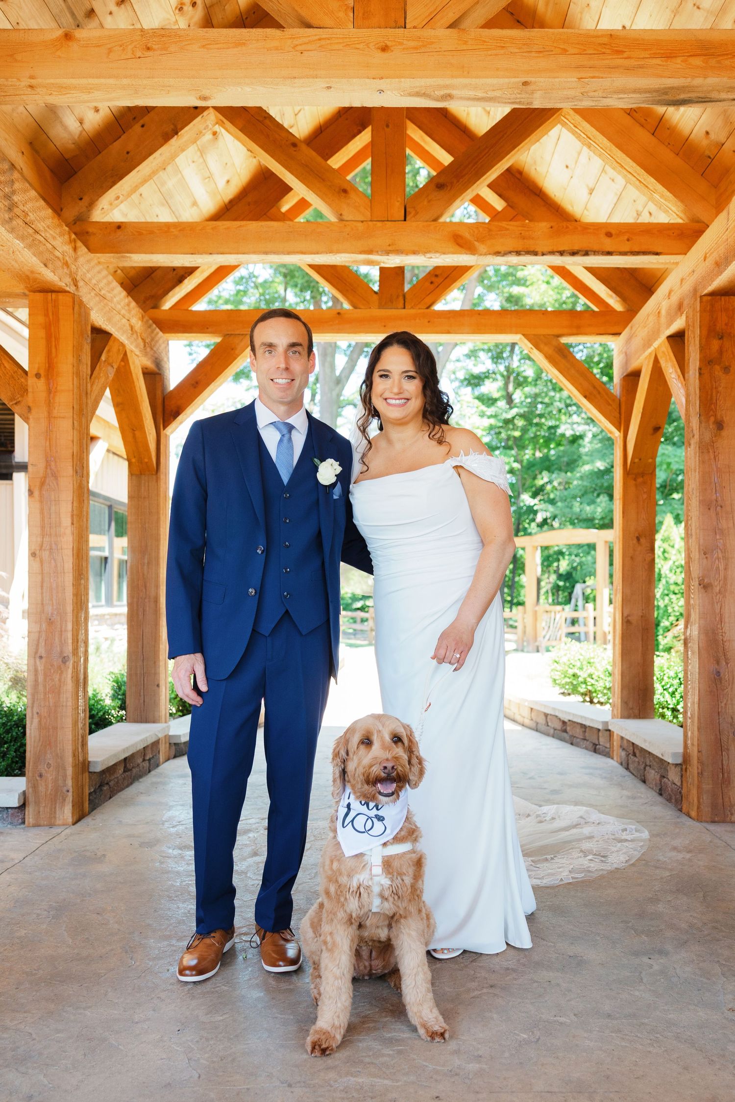 Bride and groom during their wedding day at Tall Oaks East photographed by Tom Forrest Photography of Hudson, Ohio.