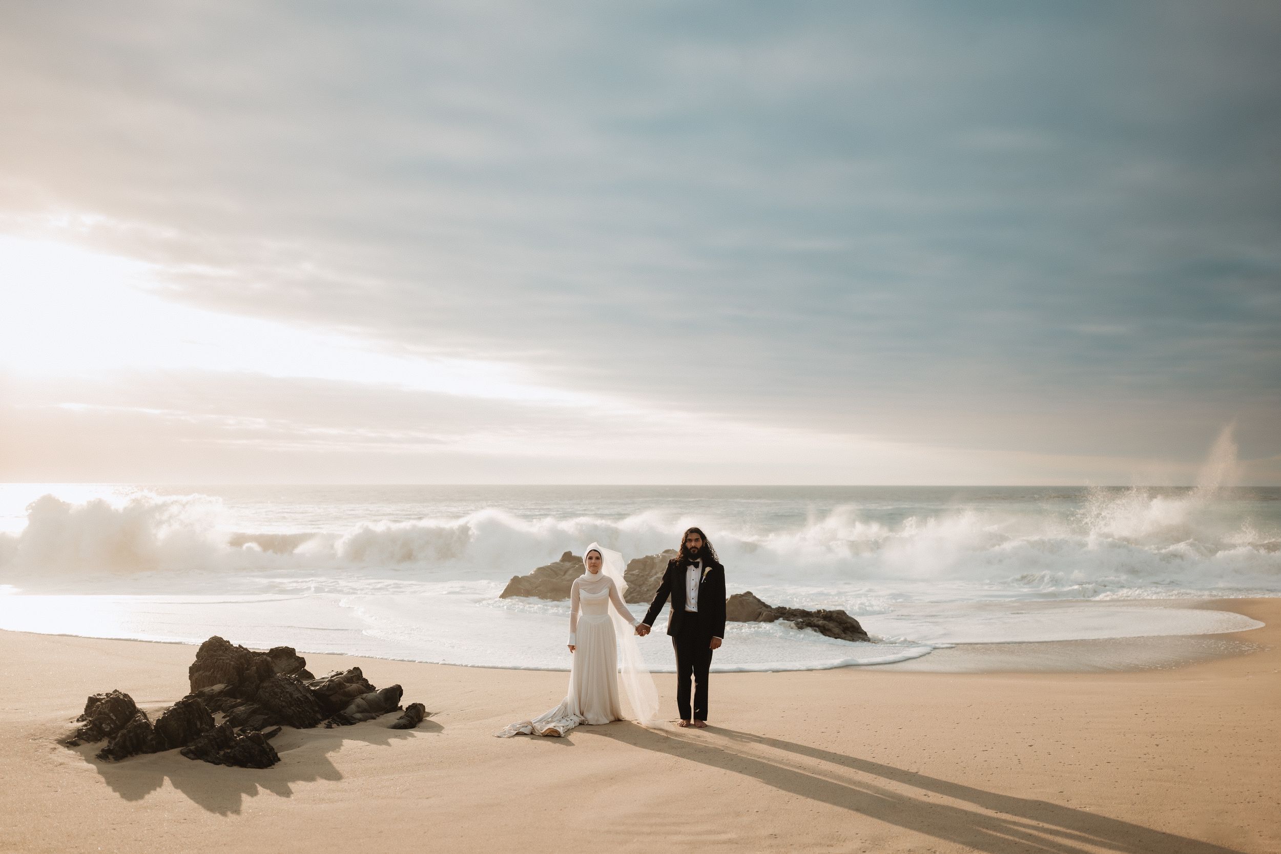non traditional indian elopement in big sur