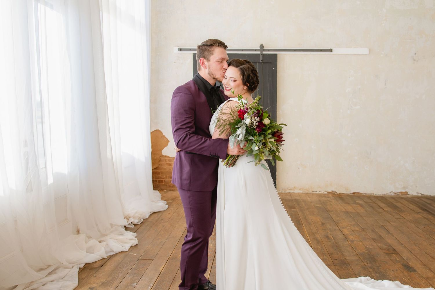married couple on their wedding day