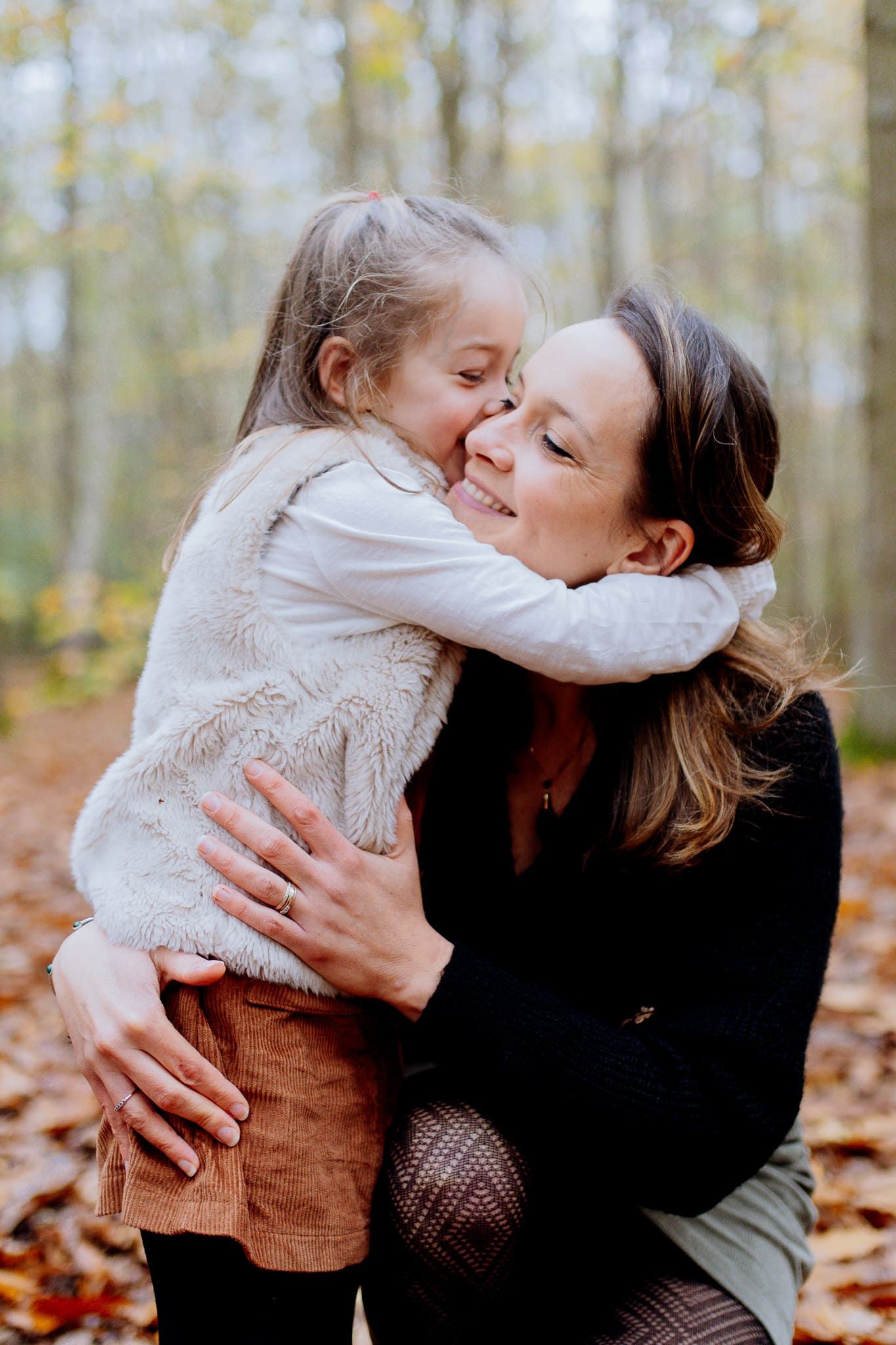 photo émouvante mère-fille forêt de behoust yvelines