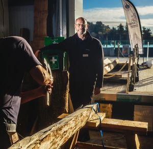 Sutton Hoo Longboat project - portrait of Norman Macritchie – Health & Safety Advisor, Woodbridge, Suffolk