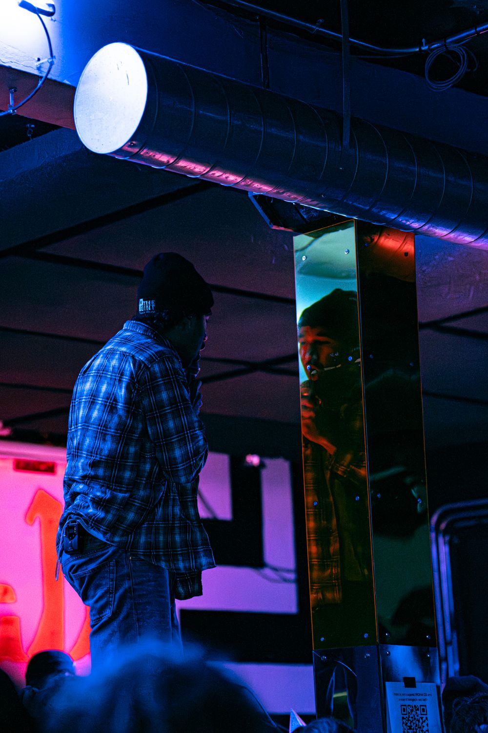 concert photography, reflection
