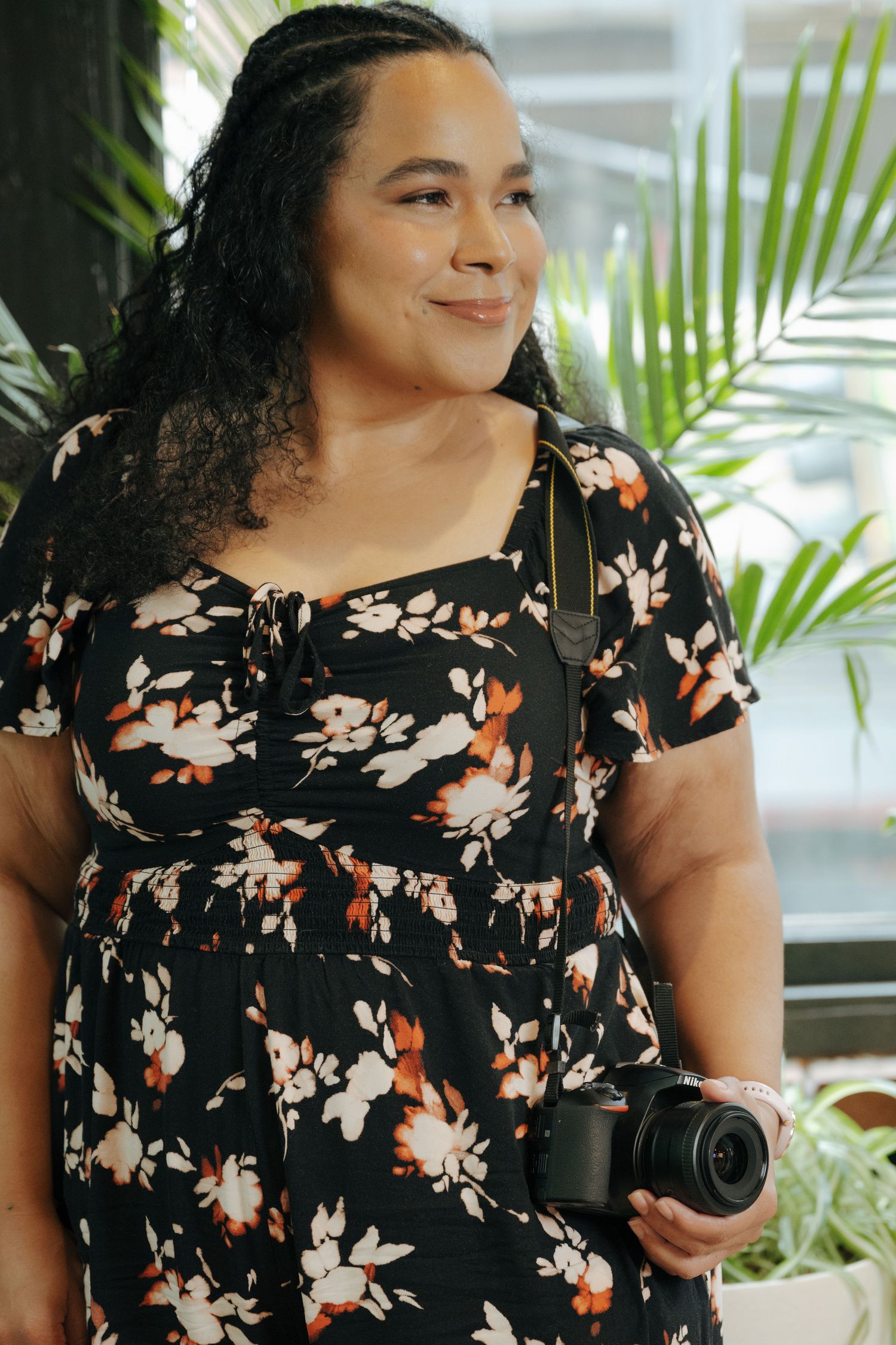 Seattle branding photographer Rochelle Marie after hair and makeup styling, photographed during content collaboration at Seattle Content Lab
