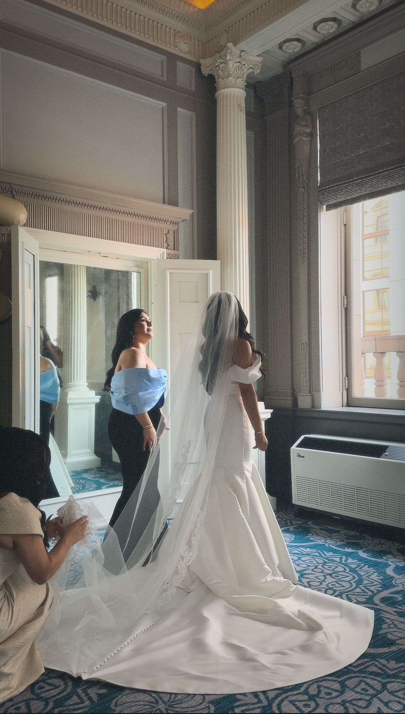 Behind-the-scenes wedding content creation