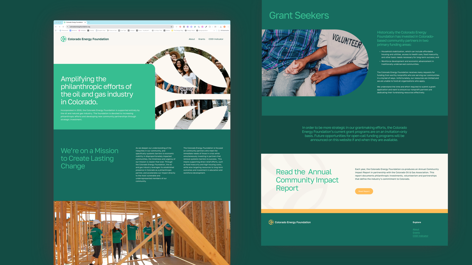 Professional business presentation template with green color scheme and modern design.