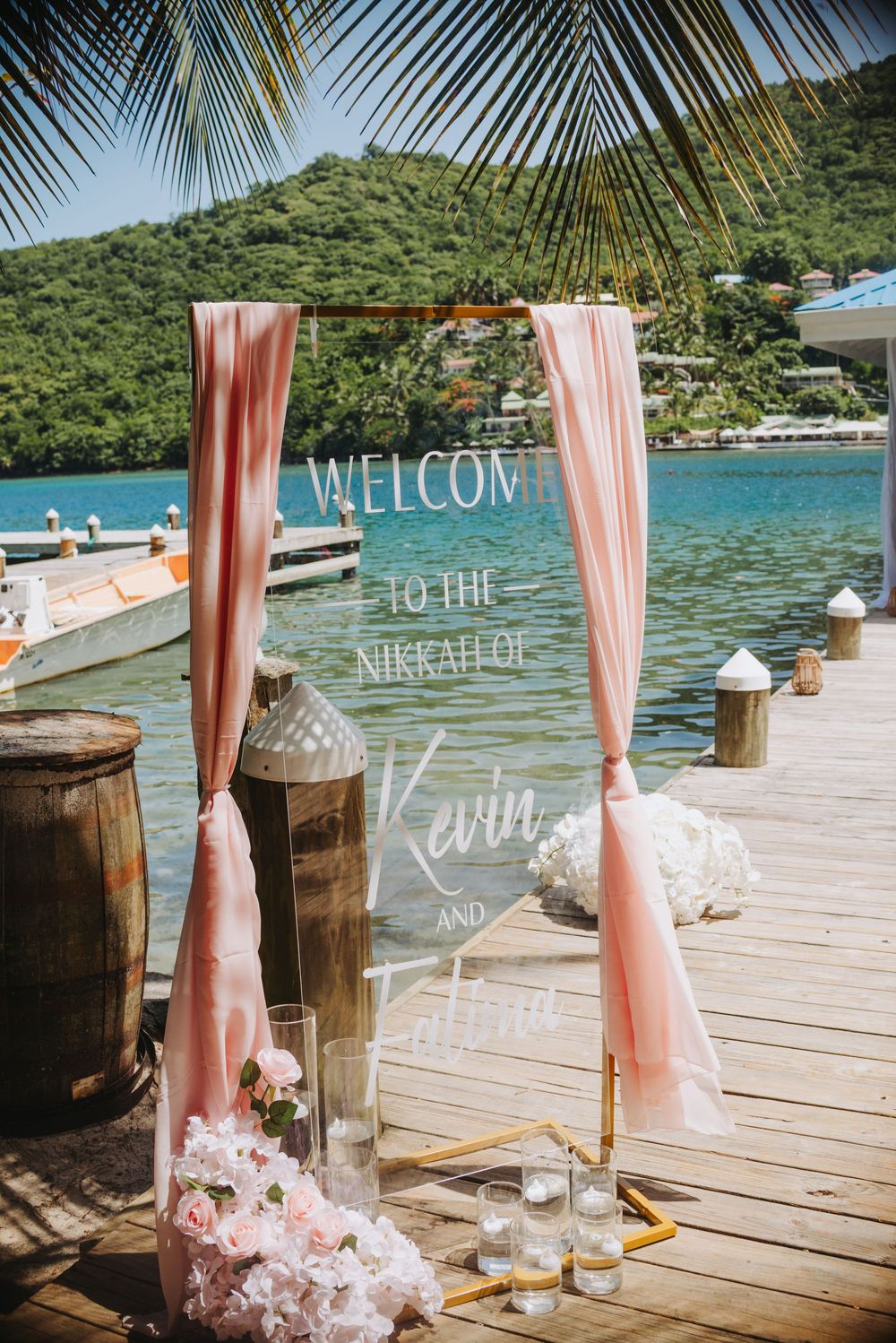 St Lucia Wedding photographer captures Nikah Wedding Ceremony in Marigot Bay St Lucia
