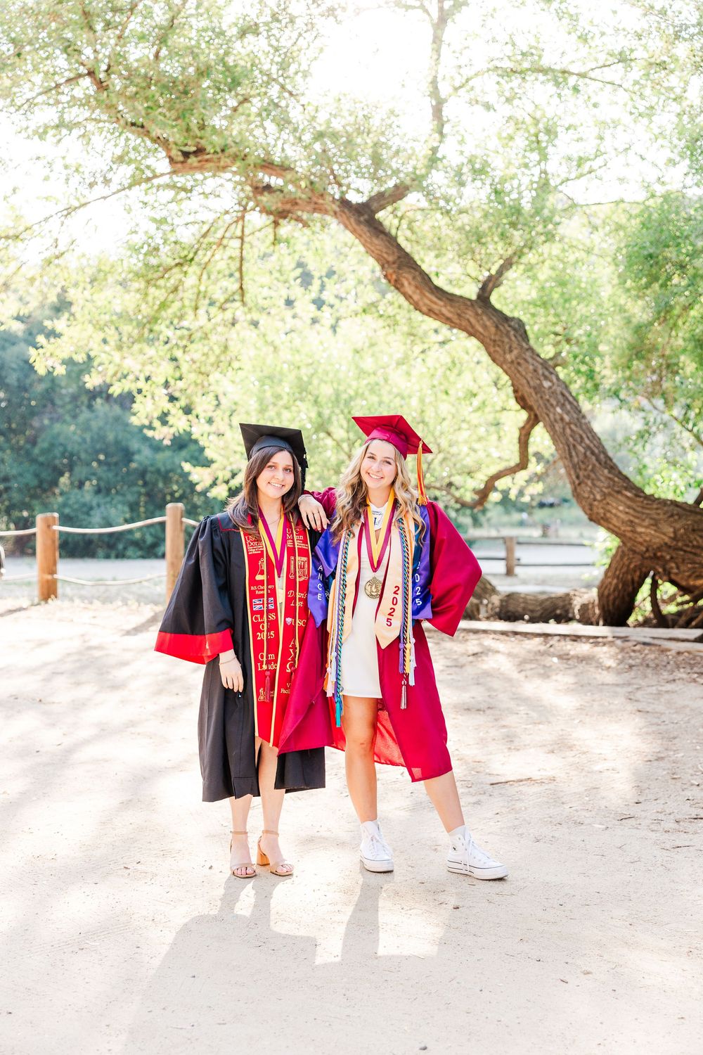 Outdoor graduation photos of a high school senior at Corriganville Park in Simi Valley, capturing smiles and scenic trails.