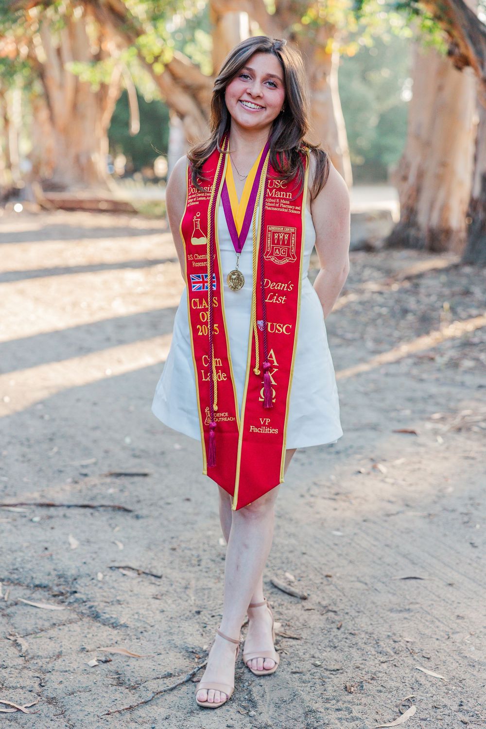 Outdoor graduation photos of a high school senior at Corriganville Park in Simi Valley, capturing smiles and scenic trails.
