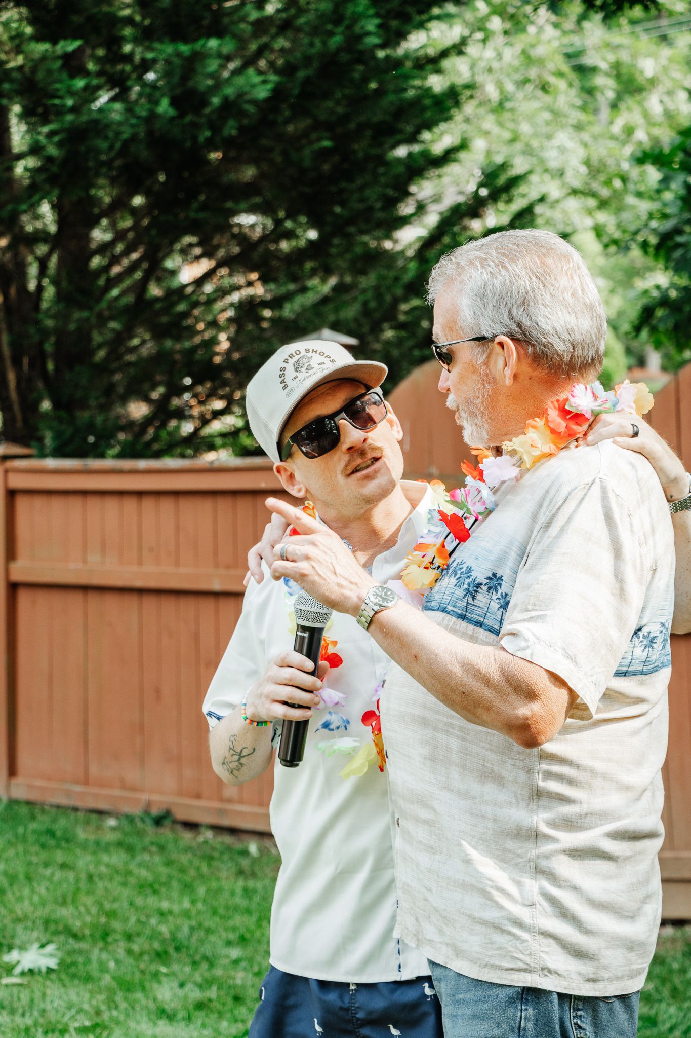 Father of Groom & Groom singing together | K Murphy Photos | Roanoke, Virginia | Wedding & Event Photography